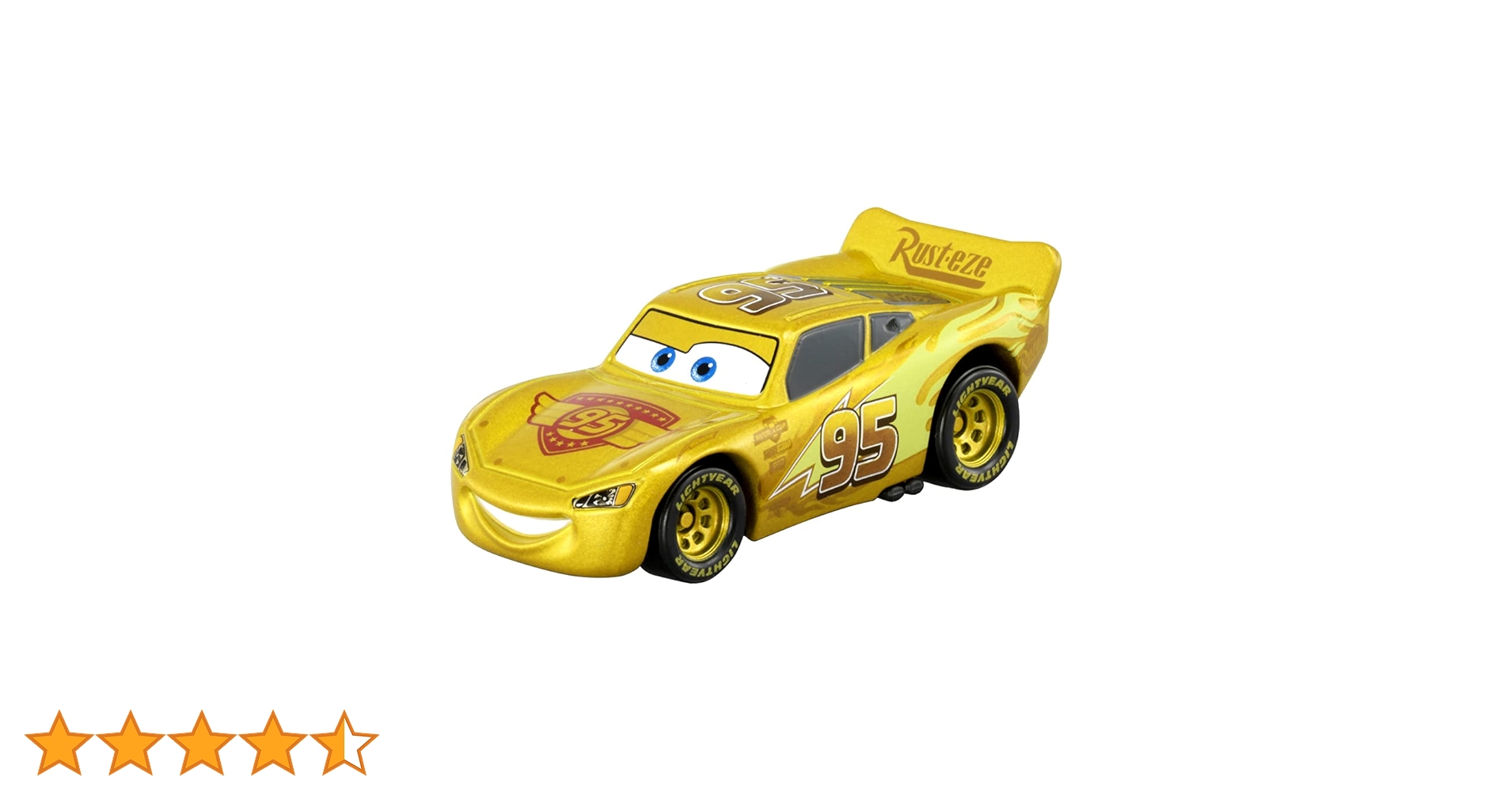 カーズ⭐︎マックィーン　ゴールド　金　ミラー仕上げ　ラスティーズ　新品 カーズ⭐︎マックィーン ゴールド 金 ミラー仕上げ ラスティーズ